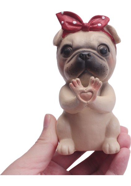 Yavru Köpek Gözlük Tutucu Standı Gözlük Tutucular Güneş Gözlüğü Ekran Sevimli Hediye (Pug) (Yurt Dışından)