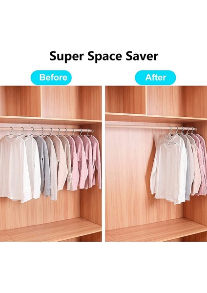 Askı Bağlantı Kancaları, 200 Adet Ceket Elbise Askı Kancaları Dolaplar Için Süper Yer Tasarruflu Askılar, Mavi (Yurt Dışından) indirimleri