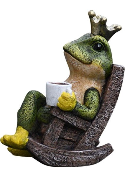 Minyatür Kurbağa Bahçe Heykeli Cadılar Bayramı Süslemeleri Peri Bahçe Aksesuarları Açık Kapalı Bahçe Kurbağa Dekor (Yurt Dışından)