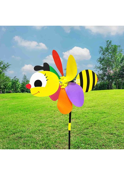 Adet Arı Rüzgar Spinners Fırıldak 3D Hayvan Yel Değirmenleri Bahçe Kazıkları Süsler Çim Yard Veranda Parti Dekor (Yurt Dışından)