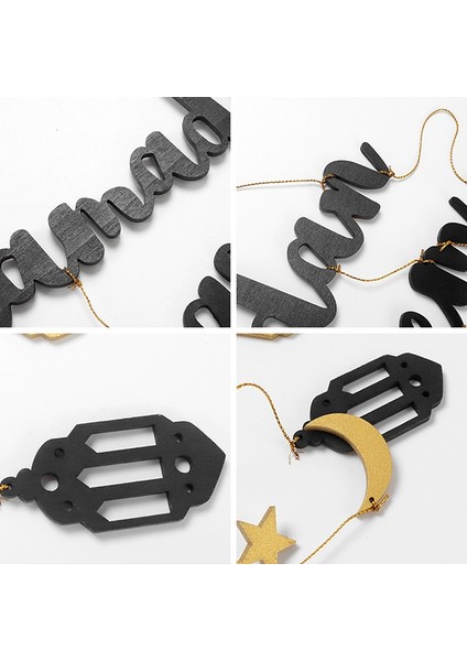 Müslüman Altın Afiş Ramazan Kareem Mektuplar Duvar Asılı Ramazan Süslemeleri Ev Duvar Süsleme Festivali Malzemeleri B (Yurt Dışından) modelleri