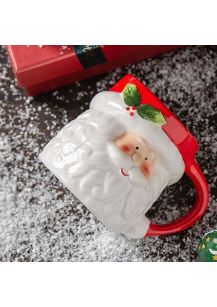 400ML Kupa Karikatür Sevimli Kawaii Noel Kupa 3D Seramik Bardak Süt Kahve Su Bardağı Kupa (Yurt Dışından)