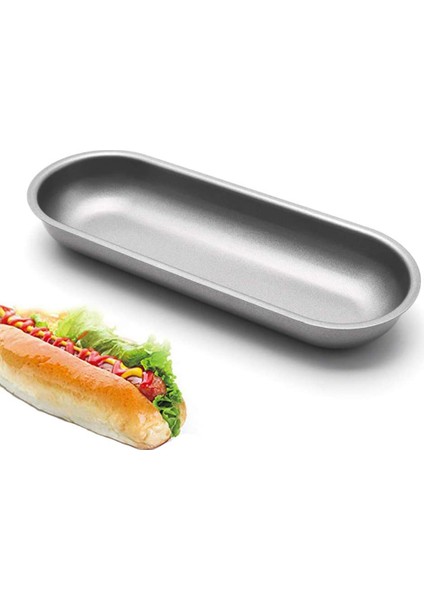 Hot Dog Kalıp Karbon Çelik Sosis Yapışmaz Bakeware Oval Hotdog Bun Fırın Tepsisi Dıy Ev Yapımı Ekmek Aracı 3 Adet (Yurt Dışından) indirimleri