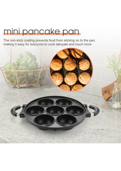 Delikli Pişirme Kek Tavası Dökme Demir Omlet Tava Yapışmaz Tencere Kahvaltı Yumurta Pişiricisi Kek Kalıbı Mutfak Tencere (Yurt Dışından) indirimleri