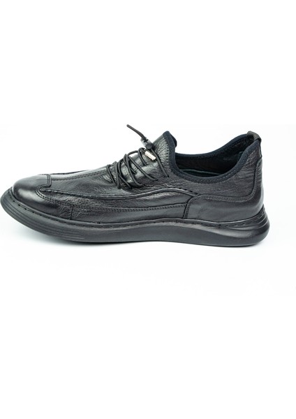 6156 Siyah Deri Erkek Günlük Ayakkabı modelleri