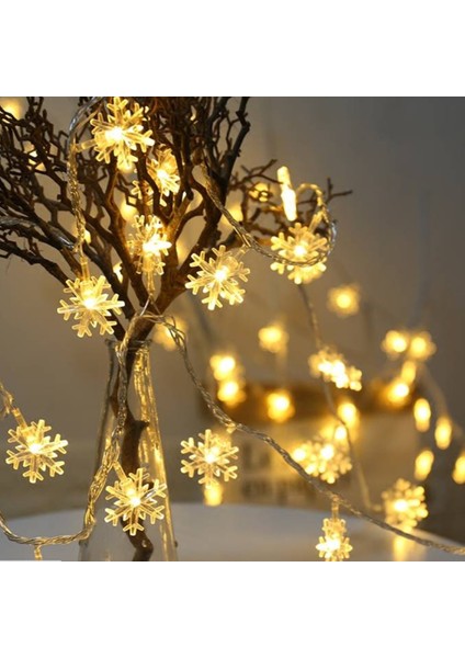 96 LED Kar Tanesi Dize Işıkları Kar Peri Garland Dekorasyon Noel Cadılar Bayramı Yeni Yıl Ev Dekor Için Ab Tak-C (Yurt Dışından)