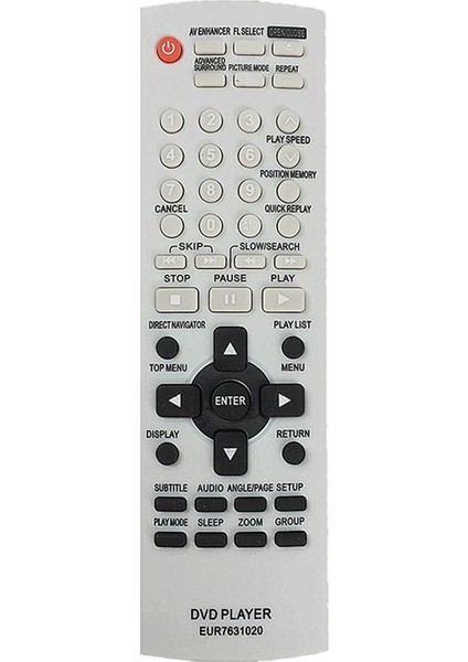 DVD-S24 DVD-S27 DVD-S27K DVD-S27P DVD-S27S DVD-S27U DVD-S27UP-S Için Uzaktan Kumandanın Değiştirilmesi EUR7631020 (Yurt Dışından)