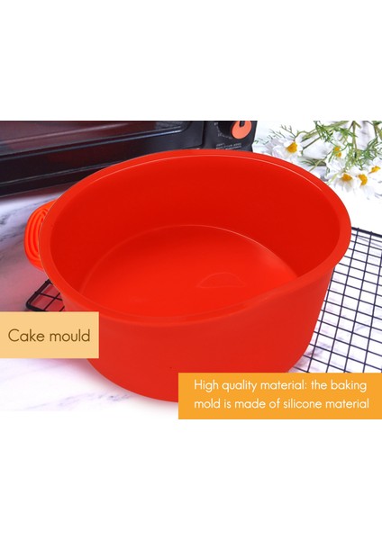 10 Parça Silikon Kek Kalıbı Günü Yuvarlak Fırın Tepsisi 4 Inç Pişirme Kalıbı Mutfak Silikon Bakeware Tava Kırmızı, Mavi (Yurt Dışından) modelleri