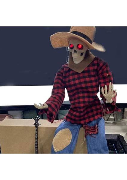 Kırmızı LED Gözler ile Ürpertici, Cadılar Bayramı Kemancı Süsleri, Korkunç Asılı Cadılar Bayramı Dekorasyon Prop Sarı (Yurt Dışından) fiyatları