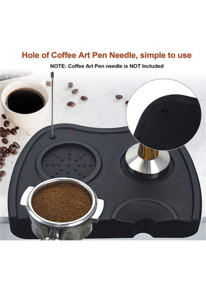 2 Adet Espresso Kahve Sabotaj Mat Silikon Sabotaj Tutucu Köşe Mat Pad Anti-Skid Sabotaj Mat Coffeeware Sıkıştırma Araçları (Yurt Dışından) indirimleri