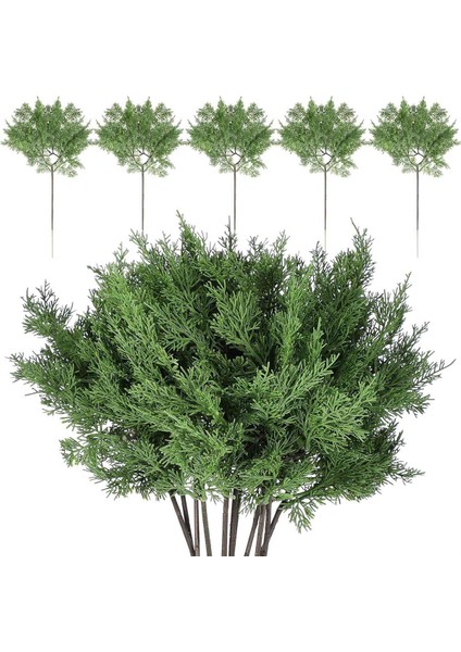 Noel Çam Dalları, 16,5 x 9 Inç Sahte Dallar Yapay Dallar Seçtikleri (12 Adet) (Yurt Dışından)