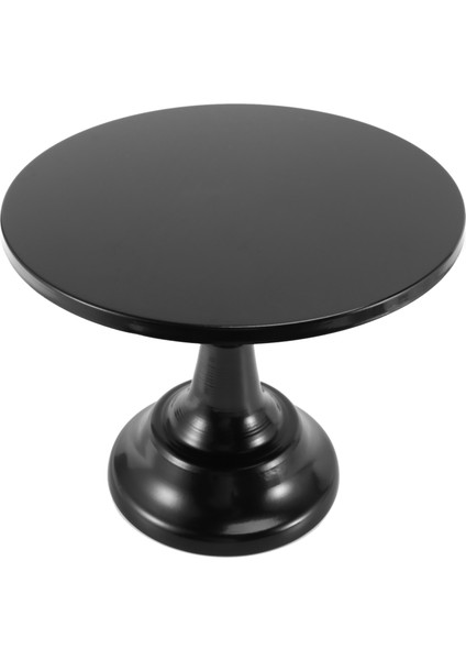 12 Inç Demir Yuvarlak Kek Standı Kek Tabağı Kaide Tatlı Tutucu Düğün Doğum Günü Partisi-Siyah (Yurt Dışından)