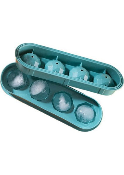 Yuvarlak Buz Küpü Tepsisi, Viski, Kokteyller Için Yeniden Kullanılabilir Kolay Çıkarılabilir Buz Topu Kalıp Tepsisi Buz Topu Imalatı Yeşil (Yurt Dışından)