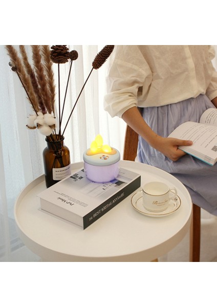 USB Nemlendirici 350 ml Sevimli Ultrasonik Serin Mist Hava Yağ Difüzörü Romantik Renkli Lamba Humidificador (Yurt Dışından) fırsatları