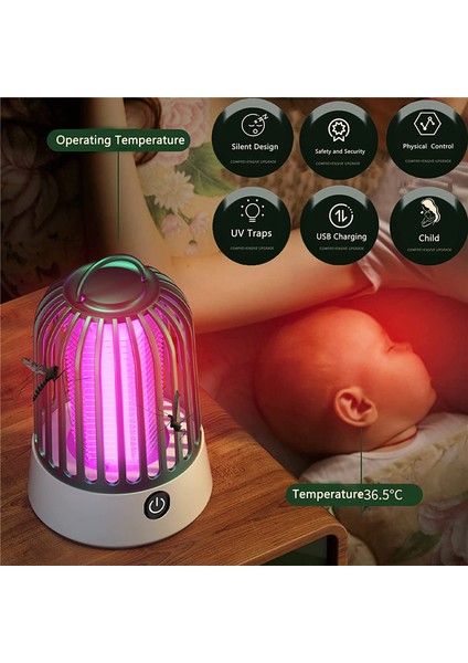 Bug Zapper Kapalı, Elektronik Sivrisinek Zapper, Sivrisinek Tuzağı, Etkili Bug Zapper Kapalı ve Sivrisinek, Sivrisinek Için (Yurt Dışından)