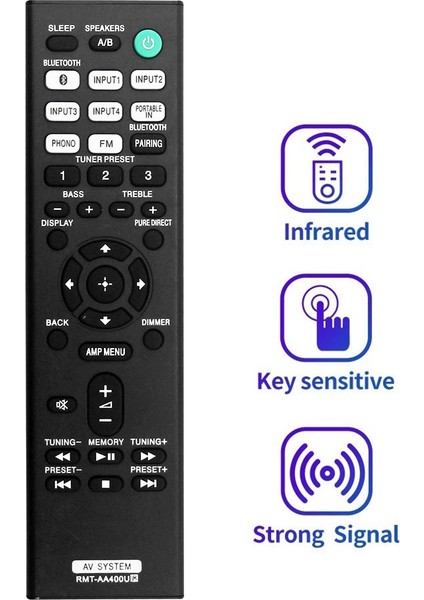 -AA400U Uzaktan Kumanda Stereo Alıcıyı Değiştirin STR-DH190 STRDH190 Uzaktan Kumanda (Yurt Dışından) fiyatları