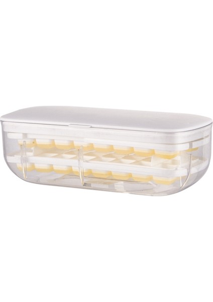 Freeze Buz Kalıp Buz Kutusu Buz Tepsisi Kapaklı Hızlı Dondurucu Buzdolabı Ev Yapımı Buz Hokeyi Buz Kutusu, A (Yurt Dışından)