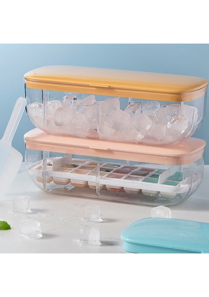 Freeze Buz Kalıp Buz Kutusu Buz Tepsisi Kapaklı Hızlı Dondurucu Buzdolabı Ev Yapımı Buz Hokeyi Buz Kutusu, A (Yurt Dışından) modelleri