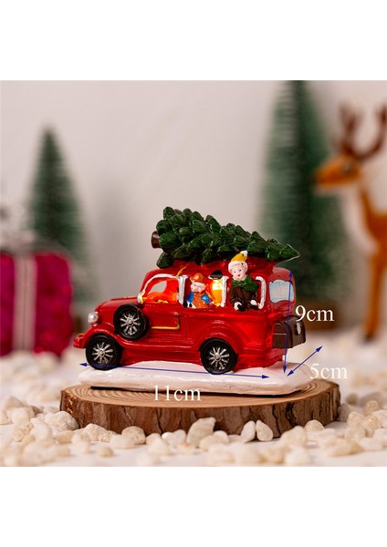 Noel Süslemeleri Kamyon Süsleri Taşıma Noel Ağacı Araba Çocuklar Için Parlayan Ev Dekor (Yurt Dışından) modelleri