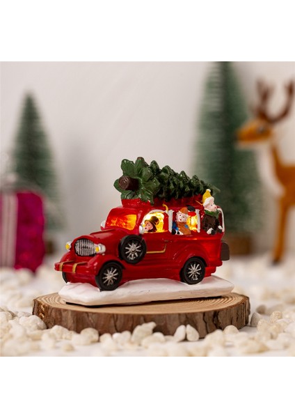 Noel Süslemeleri Kamyon Süsleri Taşıma Noel Ağacı Araba Çocuklar Için Parlayan Ev Dekor (Yurt Dışından) fırsatları