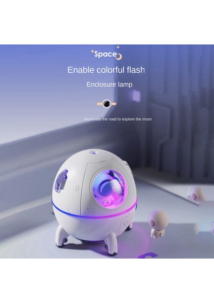 220ML Mini Astronot Hava Temizleme Nemlendirici, Ev Beyazı Için Atmosfer Işığı ile Hava Nemlendiriciyi Kullanmak Için Takılı (Yurt Dışından) fiyatları