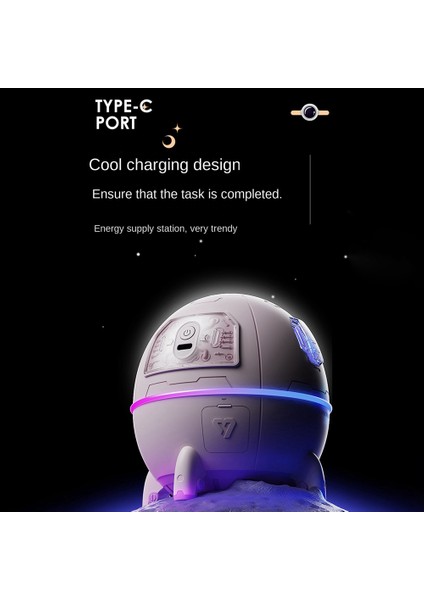 220ML Mini Astronot Hava Temizleme Nemlendirici, Ev Beyazı Için Atmosfer Işığı ile Hava Nemlendiriciyi Kullanmak Için Takılı (Yurt Dışından) modelleri