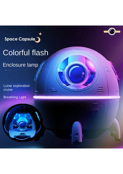 220ML Mini Astronot Hava Temizleme Nemlendirici, Ev Beyazı Için Atmosfer Işığı ile Hava Nemlendiriciyi Kullanmak Için Takılı (Yurt Dışından) indirimleri