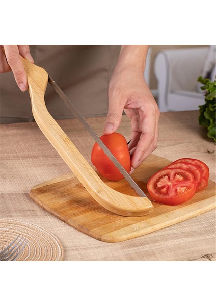 Ahşap Ekmek Yay Bıçağı 15.8 Inç Tırtıklı Bıçak Ahşap Saplı Ekmek Dilimleme Ev Yapımı Ekmek Ekşi Mayalı Ekmek Kesici (Yurt Dışından)