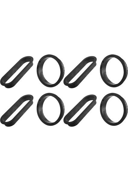 Adet Yuvarlak ve Oval Tart Yüzükler Isıya Dayanıklı Delikli Kek Mus Halkası Yapışmaz Bakeware Mini Kek Kalıbı Kek Halkaları (Yurt Dışından) modelleri