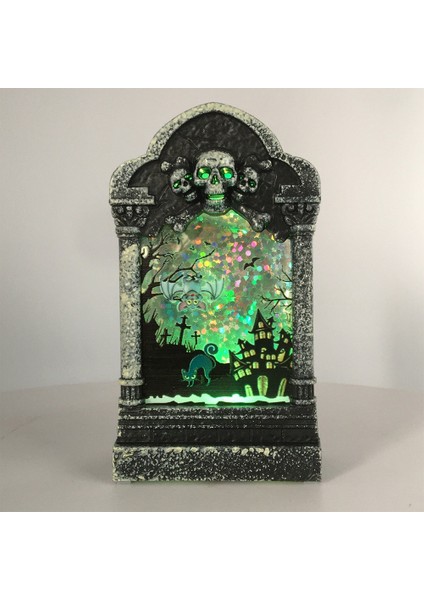 Cadılar Bayramı Bar Dekorasyon Rüzgar Fener Küçük Mezar Taşı Simülasyon Degrade LED Aydınlatma Sahne Düzeni Dekorasyon Sahne D (Yurt Dışından) fiyatları