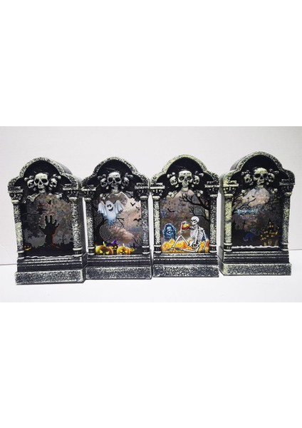 Cadılar Bayramı Bar Dekorasyon Rüzgar Fener Küçük Mezar Taşı Simülasyon Degrade LED Aydınlatma Sahne Düzeni Dekorasyon Sahne D (Yurt Dışından) modelleri