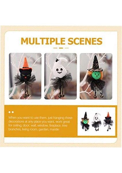 12 Adet Süsler Perili Iç Mekan Süslemeleri Asılı Cadılar Bayramı Dekor Çan Dekorasyon Evi Komik Bebekler (Yurt Dışından) fırsatları