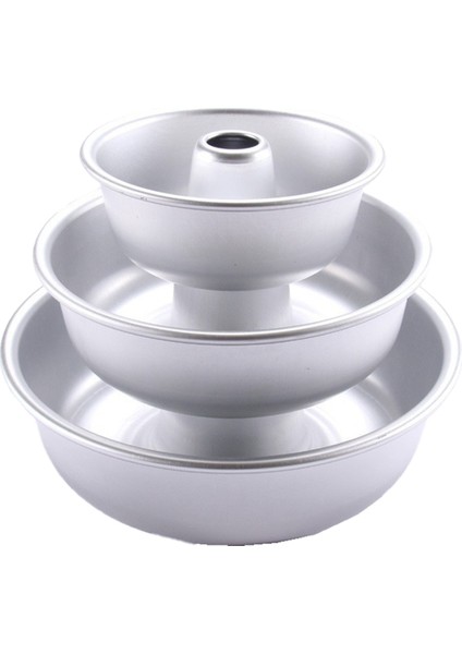 3 Adet 6/7/9 Inç Melek Gıda Kek Tava Kalbur Kek Tavaları Pişirme Tavaları Yivli Tüp Tava Tatlı Kalıp Çörek Kalıp (Yurt Dışından)