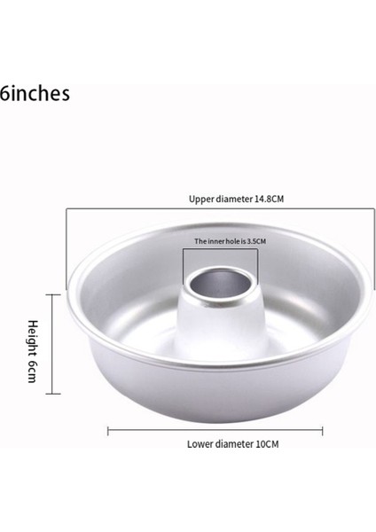 3 Adet 6/7/9 Inç Melek Gıda Kek Tava Kalbur Kek Tavaları Pişirme Tavaları Yivli Tüp Tava Tatlı Kalıp Çörek Kalıp (Yurt Dışından) fiyatları