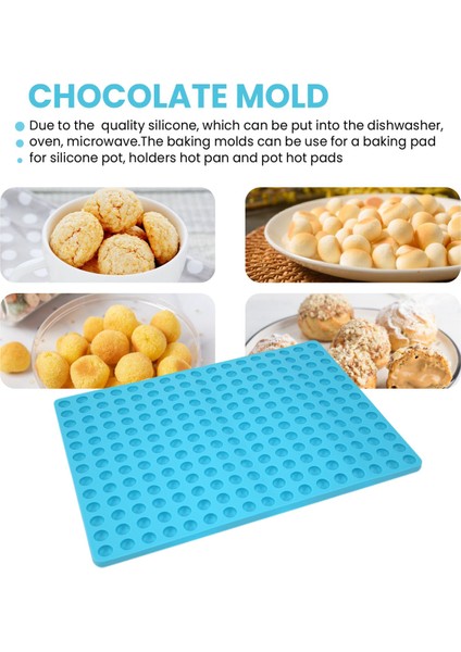 221-CAVITY Küçük Yuvarlak Silikon Çikolata Kalıbı, Yarı Küre Tatlı Şeker Pişirme Kalıbı (Yurt Dışından) indirimleri