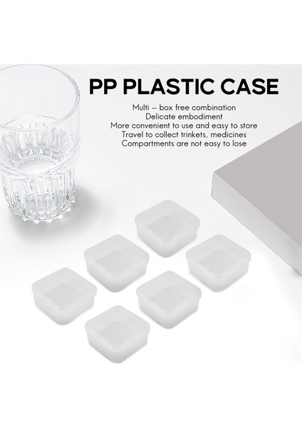 Küçük Eşyalar, Boncuklar, Takılar, Kartvizitler Toplamak Için 6 Parça Mini Plastik Şeffaf Saklama Kutusu (Yurt Dışından)