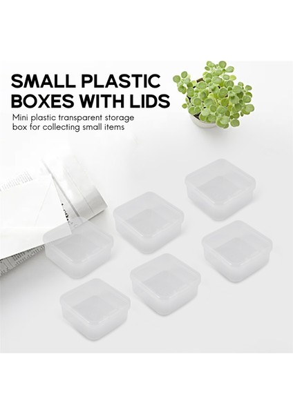 Küçük Eşyalar, Boncuklar, Takılar, Kartvizitler Toplamak Için 6 Parça Mini Plastik Şeffaf Saklama Kutusu (Yurt Dışından)