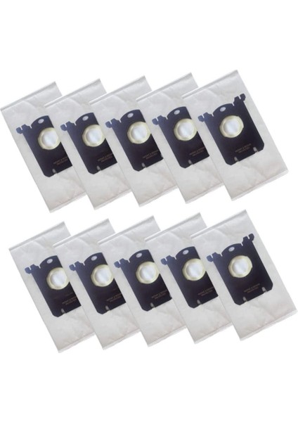 10 Paket Yedek Vakum Torbası Toz Torbası S Çanta Klasik EL200F EL8500 Elektrikli Süpürge Aksesuarları Için Uyumlu (Yurt Dışından)