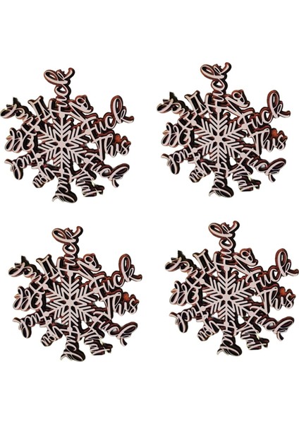 4pcs Komik Tatil Süsleme Kar Tanesi Süs Hediye Yaramaz Kar Tanesi Noel Kar Tanesi Süsleme (Yurt Dışından)