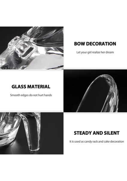 Kristal Ayakkabı Cam Doğum Günü Hediyesi Ev Dekor Yüksek Topuklu Ayakkabılar Düğün Ayakkabıları Figürler Minyatür Süsleme (Yurt Dışından) indirimleri