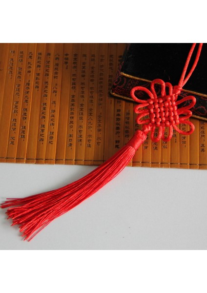 50 Adet El Yapımı Kırmızı Çin Knot Yumuşak Püsküller Tatil Bahar Şenliği, Özel Yeni Yıl Dekorasyonu (Yurt Dışından) indirimleri