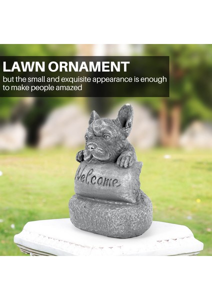 Fransız-Bulldog Kaideye Hoş Geldiniz Ev Veya Bahçe Aksesuarları Bahçe Bahçe Dekoru Dış Mekan Dekorasyonu (Yurt Dışından) modelleri