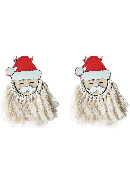 2 Adet Noel Baba Süslemeleri, Noel Baba Noel Üç Boyutlu Kolye, Noel Ev Dekoru (Noel Baba, M) (Yurt Dışından) fiyatları