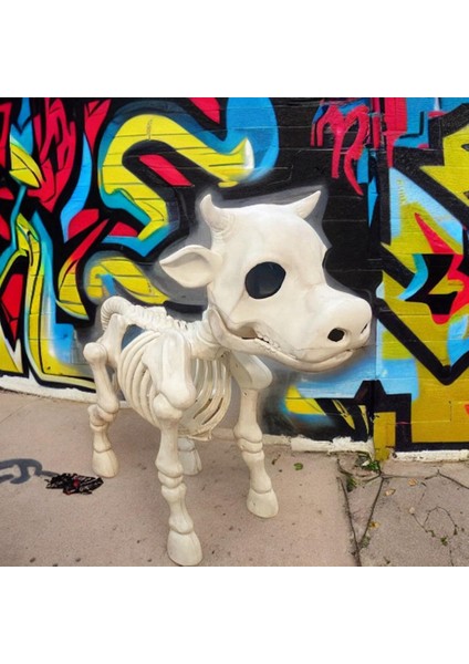 Inek i Cadılar Bayramı Dekorasyon Inek Heykeli Cadılar Bayramı Inek i Dekor Inek Süslemeleri Açık (Yurt Dışından) indirimleri