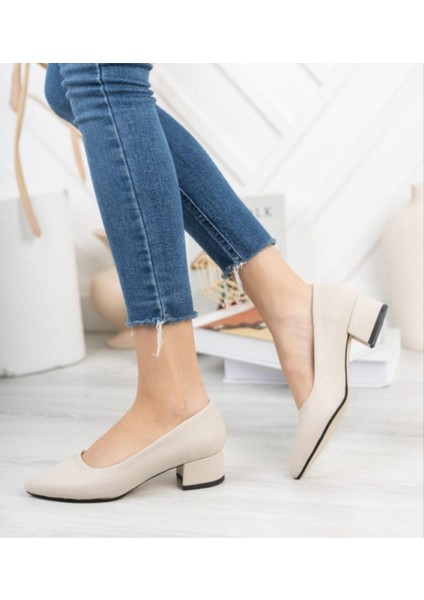Kadın Ayakkabı Kısa Topuklu Klasik Ayakkabı Günlük Kısa Topuklu Abiye Ayakkabı 3 cm 1tek1 fırsatları