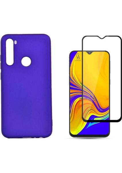 Xiaomi Redmi Note 8 ile Uyumlu Soft Yumuşak Telefon Kılıfı ve 5d Tam Kaplayan Cam Ekran Koruyucu