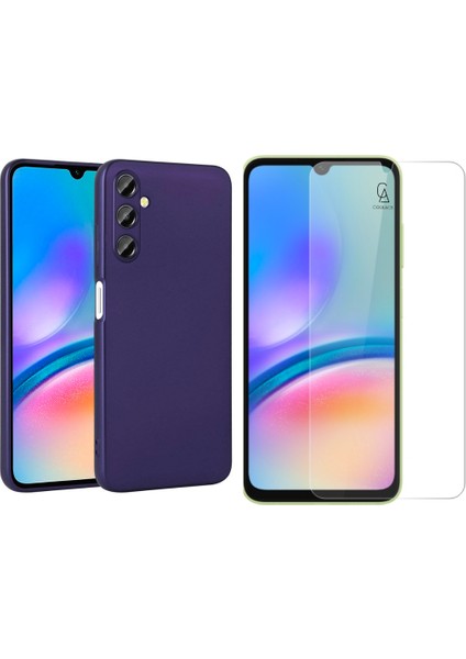 Samsung Galaxy A05S ile Uyumlu Kılıf Telefon Kılıfı ve Temperli Cam Ekran Koruyucu