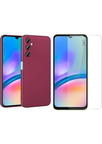 Samsung Galaxy A05S ile Uyumlu Kılıf Telefon Kılıfı ve Temperli Cam Ekran Koruyucu