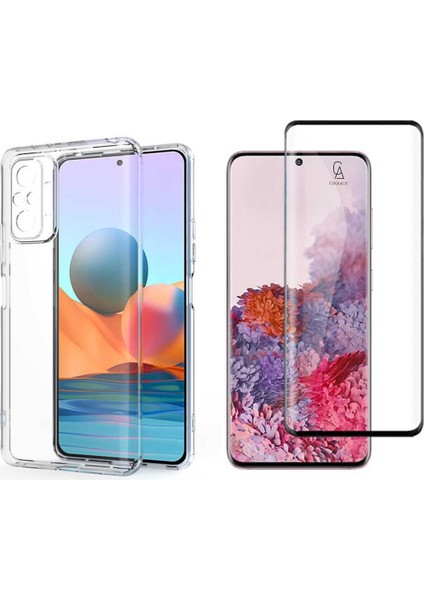 Xiaomi Redmi Note 10 Pro ile Uyumlu Telefon Kılıfı ve 5d Ekran Koruyucu