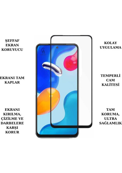 Xiaomi Redmi Note 11 Pro ile Uyumlu Telefon Kılıfı ve 5d Ekran Koruyucu